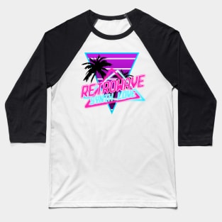 Vaporwave Aesthetic Style 80s Synthwave Retro Baseball T-Shirt